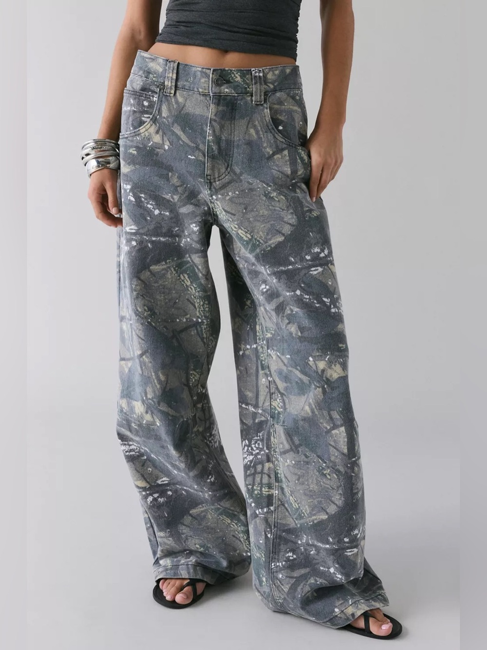 jaded london camo colossus jeans